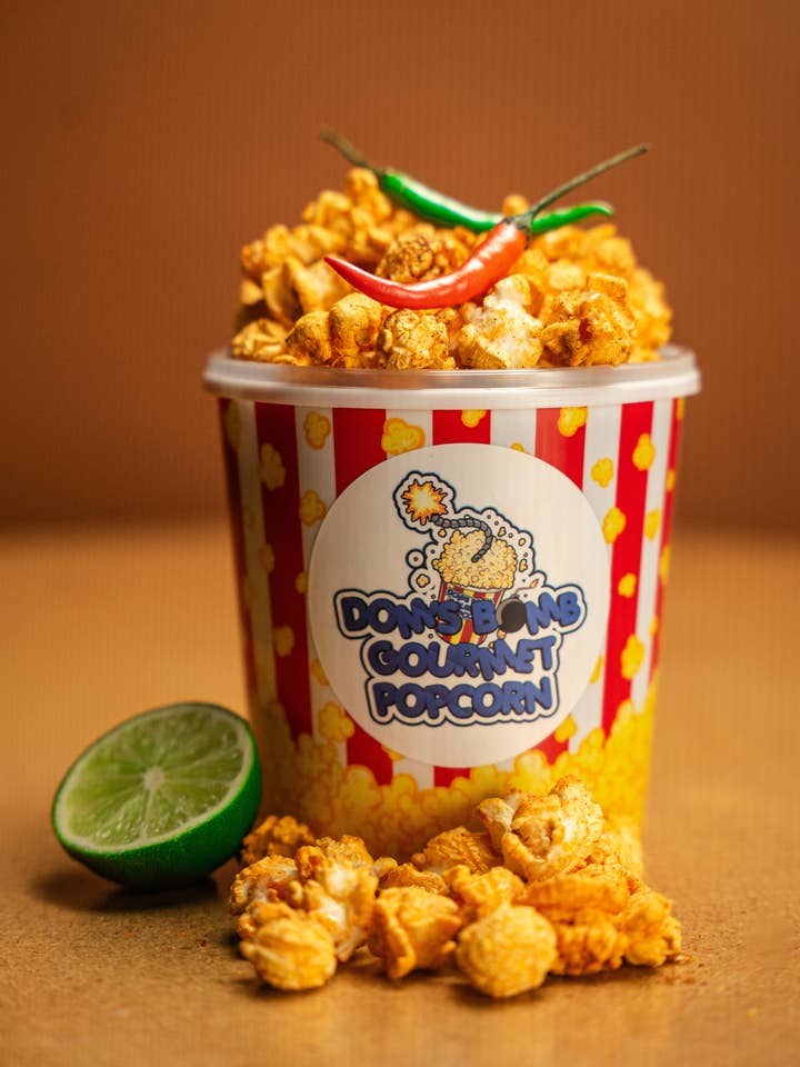 Chile Limon for wholesale by Dom's Bomb Gourmet Popcorn LLC