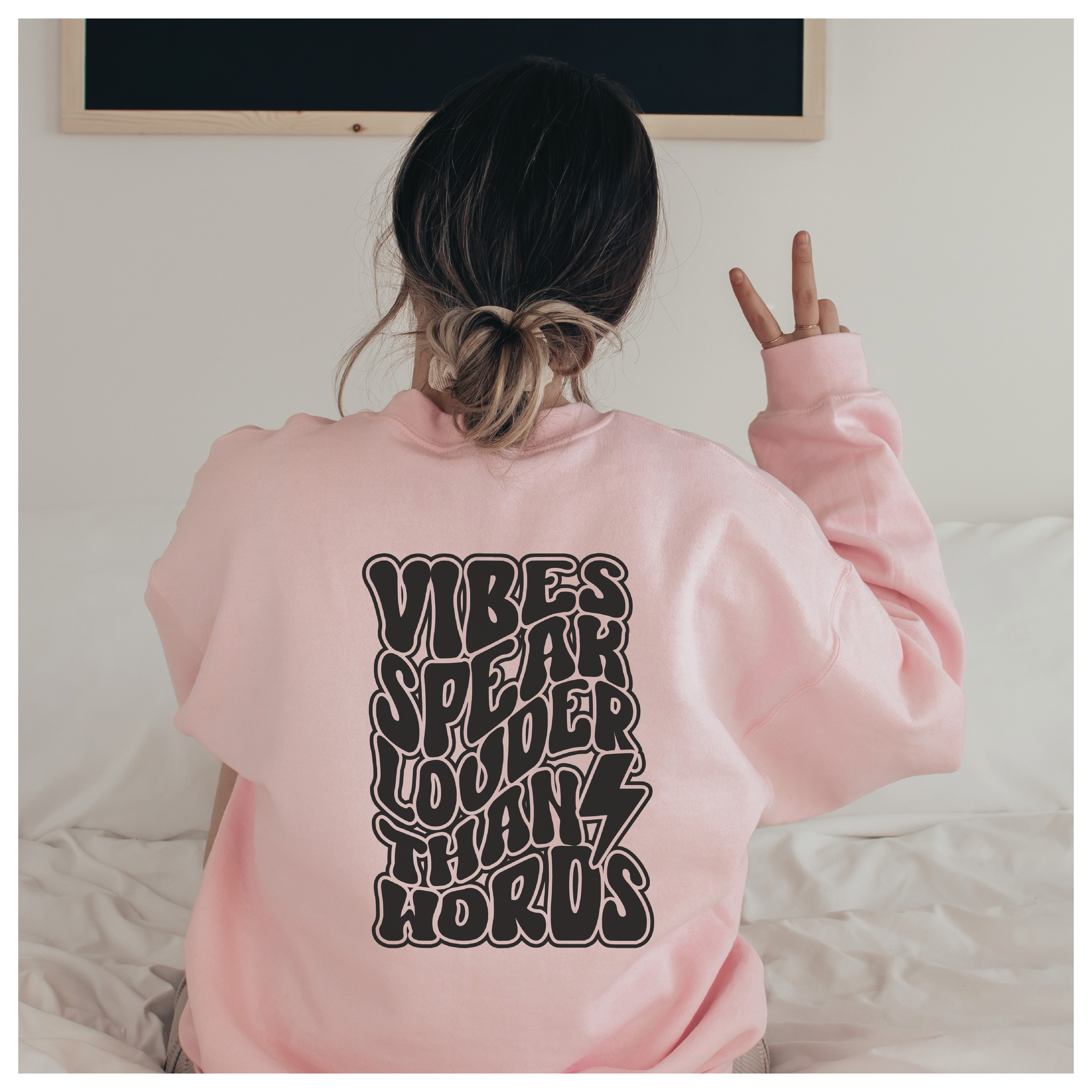 Off Basics – wholesale Sweatshirt med tryck - Dam – Tröja med ord på ryggen, estetisk överdimensionerad tröja (kopia)0