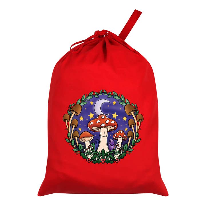 Grindstore - Wholesale Gift sack - Festive Fungi Red Santa Sack