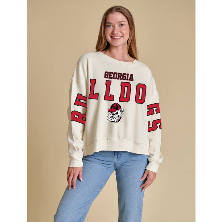 De Klassieke Boxy Crewneck | Georgia voor wholesale door Stewart Simmons