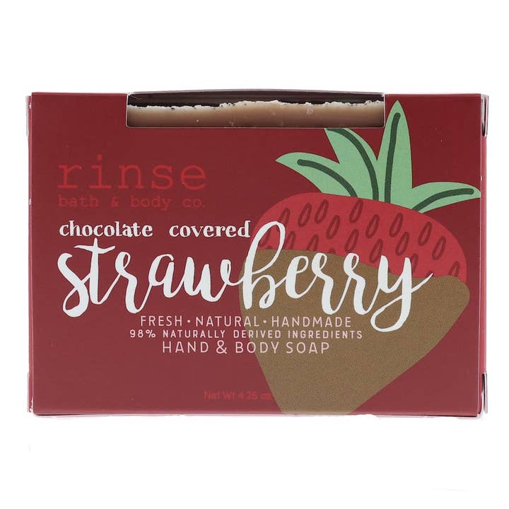 Rinse Bath Body Inc - Wholesale Bar Soap - Mother's Day Soap - Chocolate Covered Strawberry