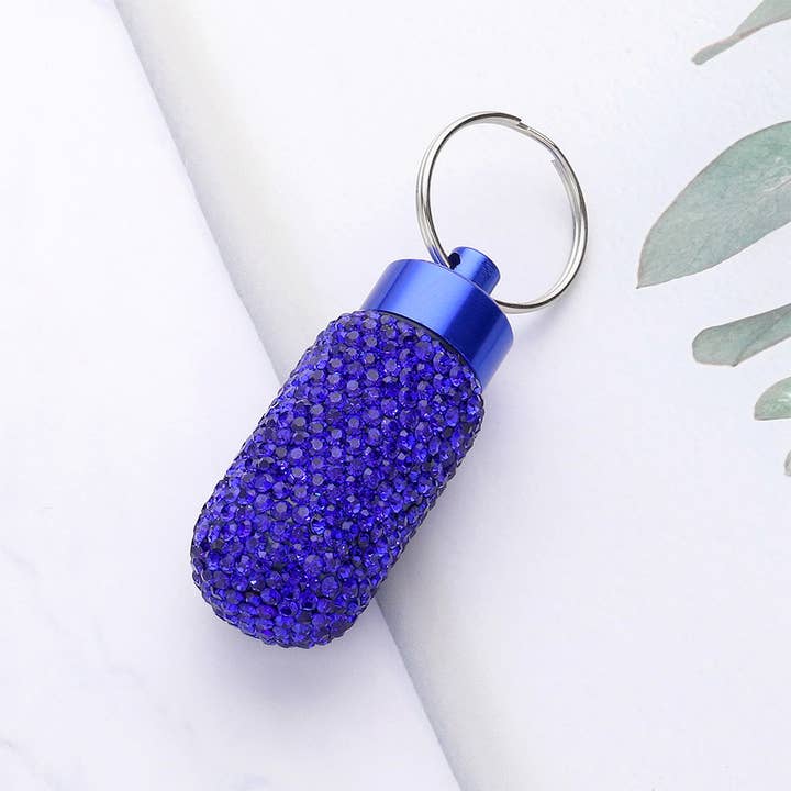 Sensibling Corp. - Wholesale Keychain - Women's - Bling Mini Pill Case Keychain