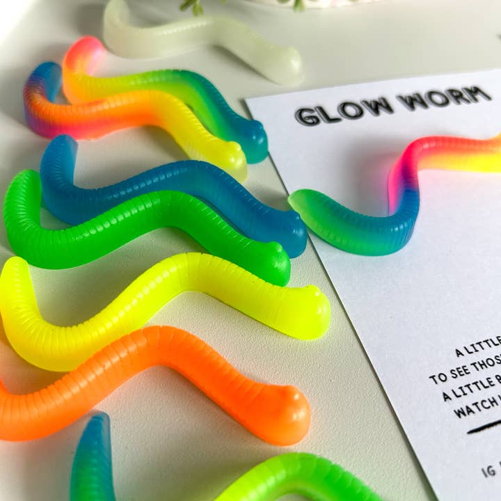 Moonieshandmade - Wholesale Keychain - Unisex - Glow Worm Keychains, Glow In The Dark Keyrings, Worm Keyring3
