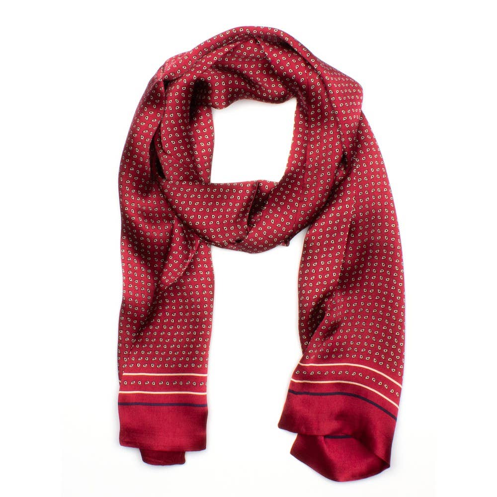 R d Brygge Sidensjal Röd for wholesale on Faire0