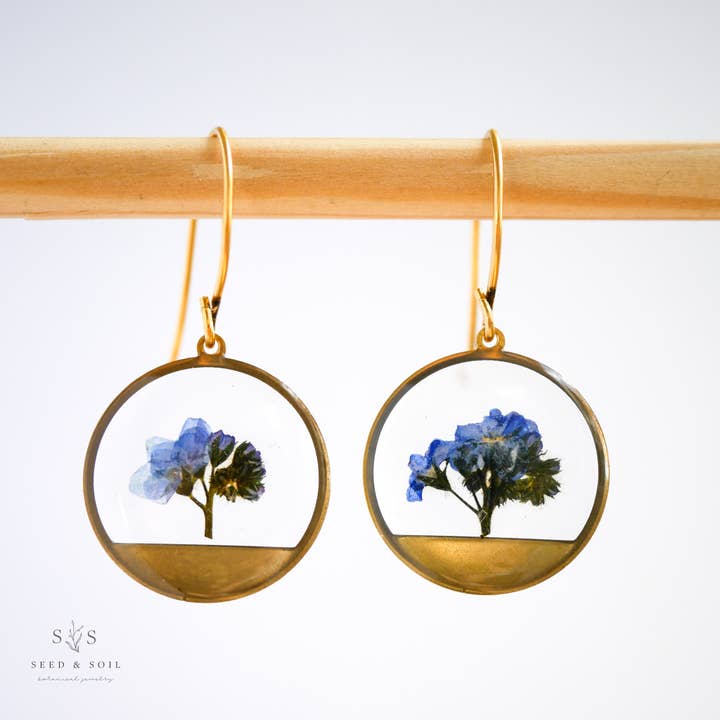 Seed & Soil Botanical Jewelry - Wholesale Hangende/ronde oorbellen - Horizon oorbellen0