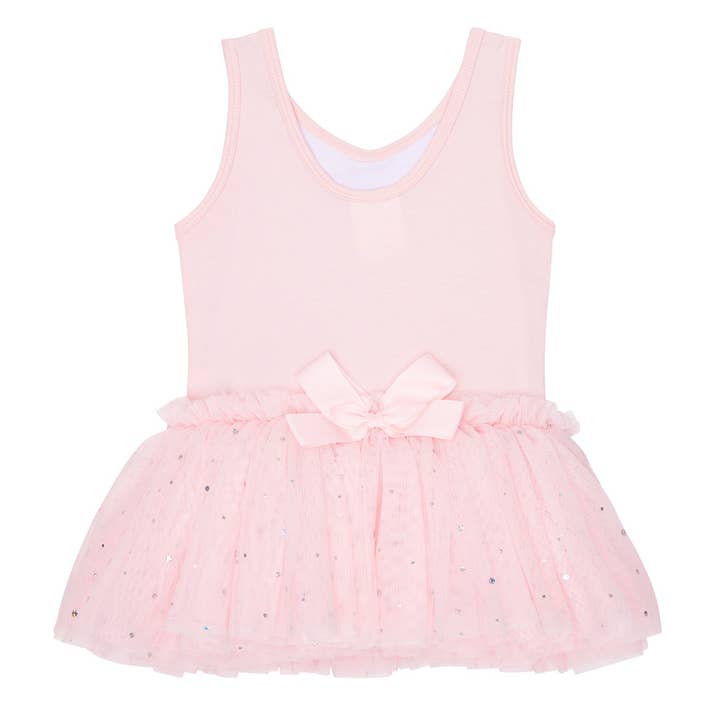 Nina: Baby Ballet Sequin Tutu Dress with Bow in Pink for wholesale on Faire