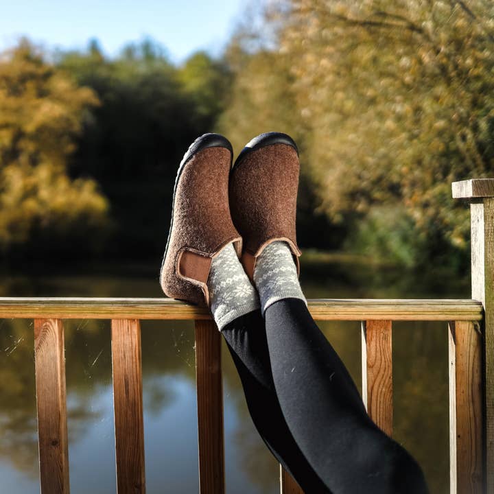 Gumbies – wholesale Slippers – Women's – Brumby - Women's - Chocolate & Cream