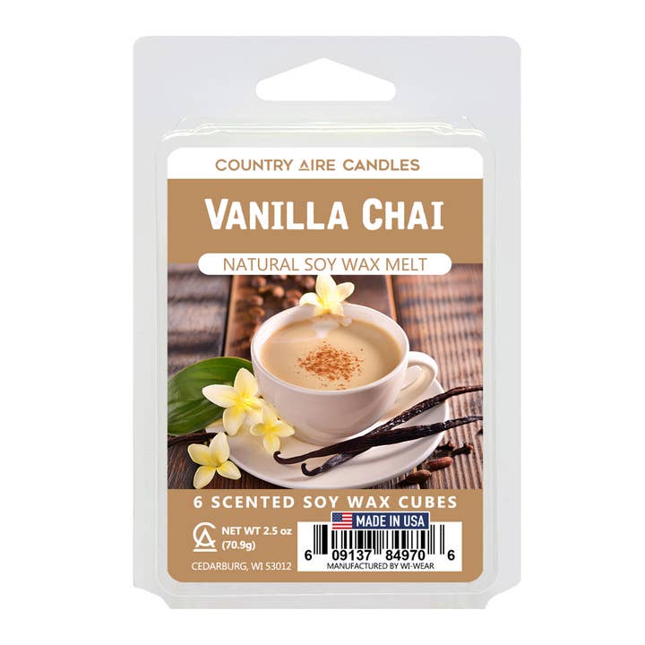 Wi-Wear - Wholesale Wax Melt - Vanilla Chai Wax Melt - Hand Poured Soy Wax Melt