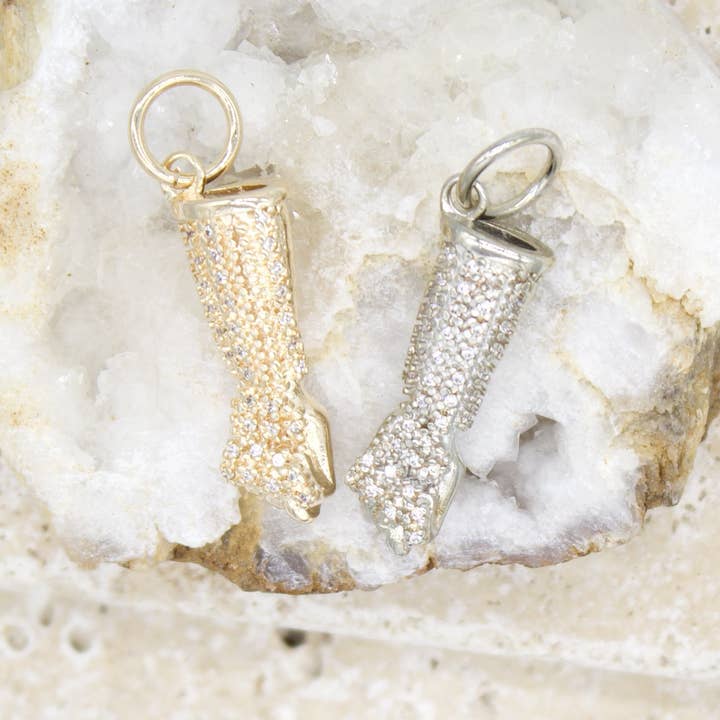 18K Gold Filled Figa Hand Charm Pendant for wholesale by MIA Jewelry