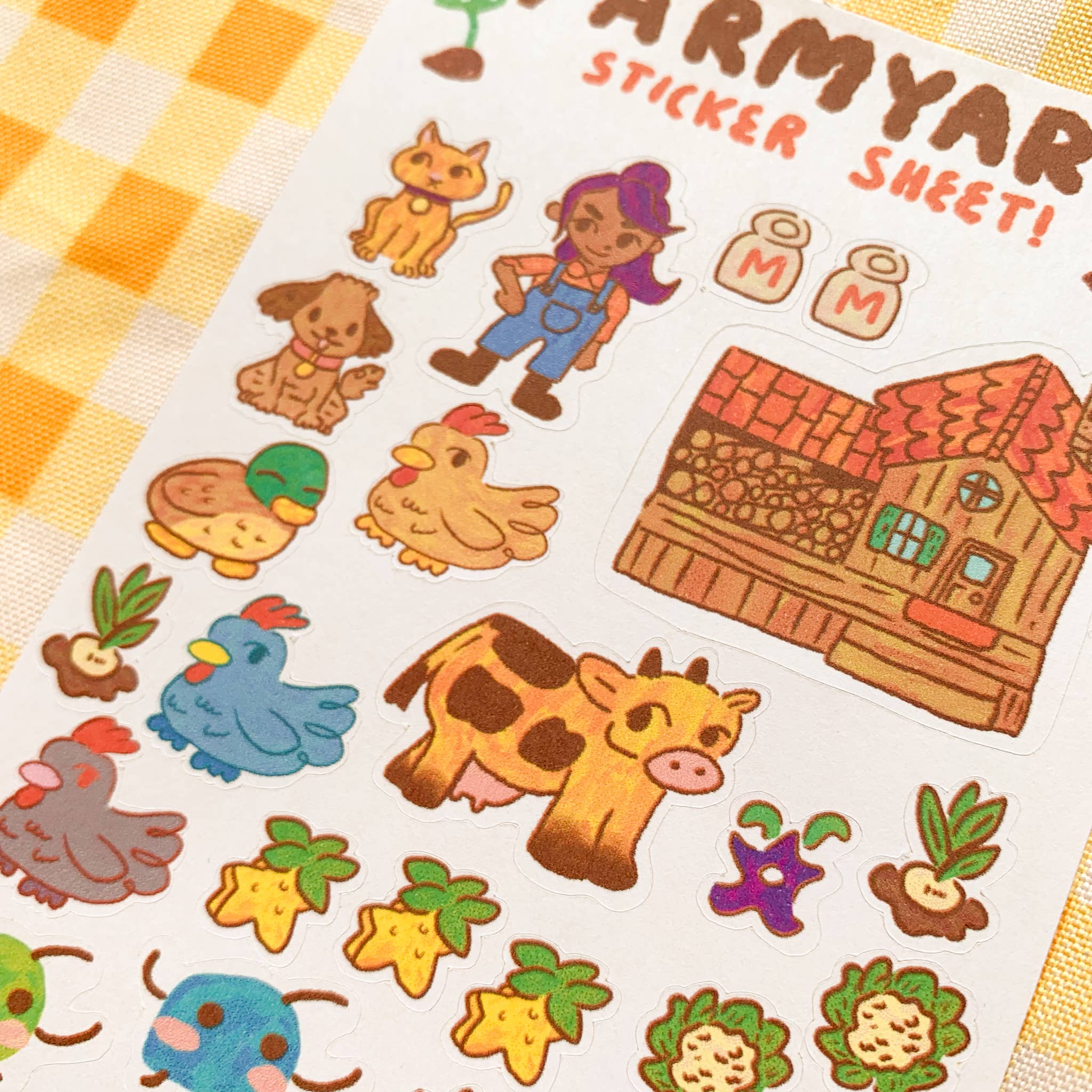 Sophie Heywood – Großhandel Aufkleber – Stardew Valley Farmyard Papieraufkleberblatt1