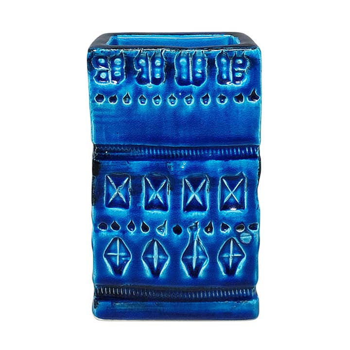 Wunderschöne Vase aus den 60er Jahren von Aldo Londi für Bitossi «Blue Rimini C (Kopie) für den Großhandel von MadInteriorArt