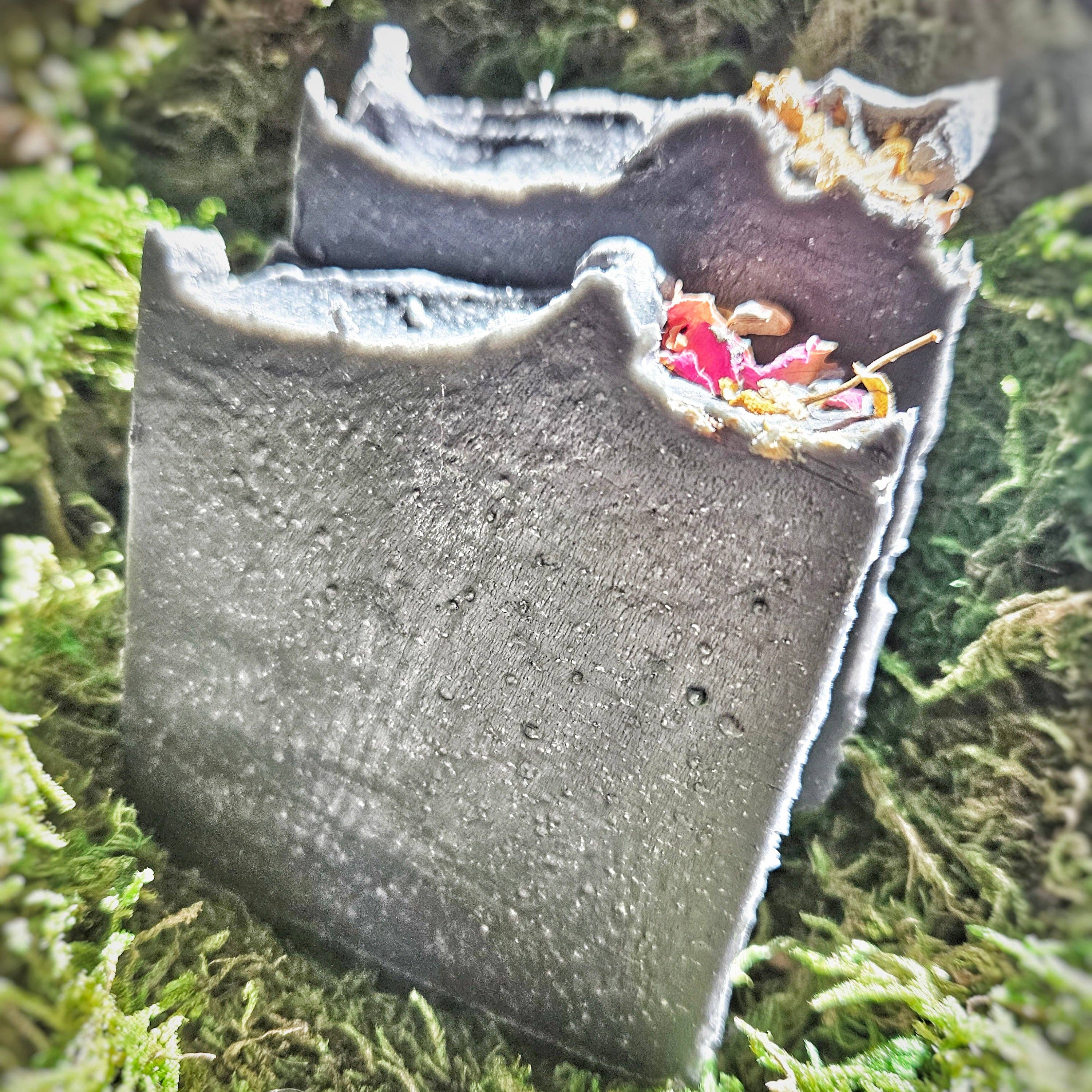 Heart of Gold Apothecary - Wholesale Bar Soap - Obsidian Exfoliating Soap Bar ~ Tea Tree, Vanilla, Lavender & Chamomile1