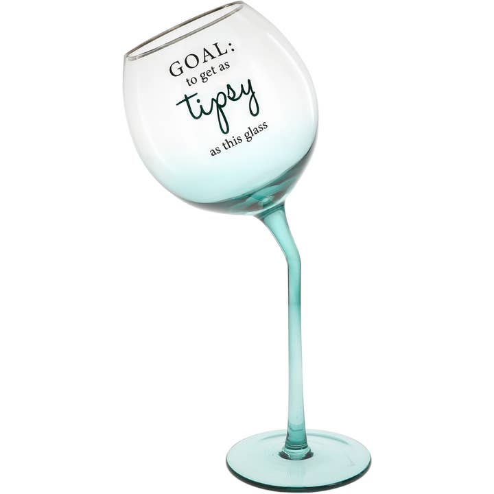 Tipsy - 11 oz Tipsy Stemmed Wine Glass for wholesale by Pavilion