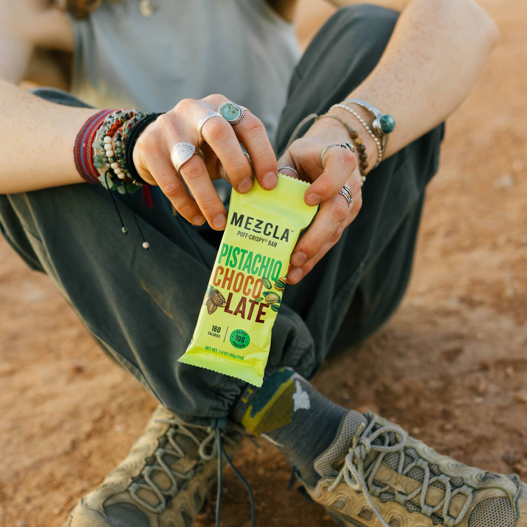 Mezcla - Wholesale Snack Bar - Pistachio Chocolate 12 Bar Pack ($1.73 / Bar)7