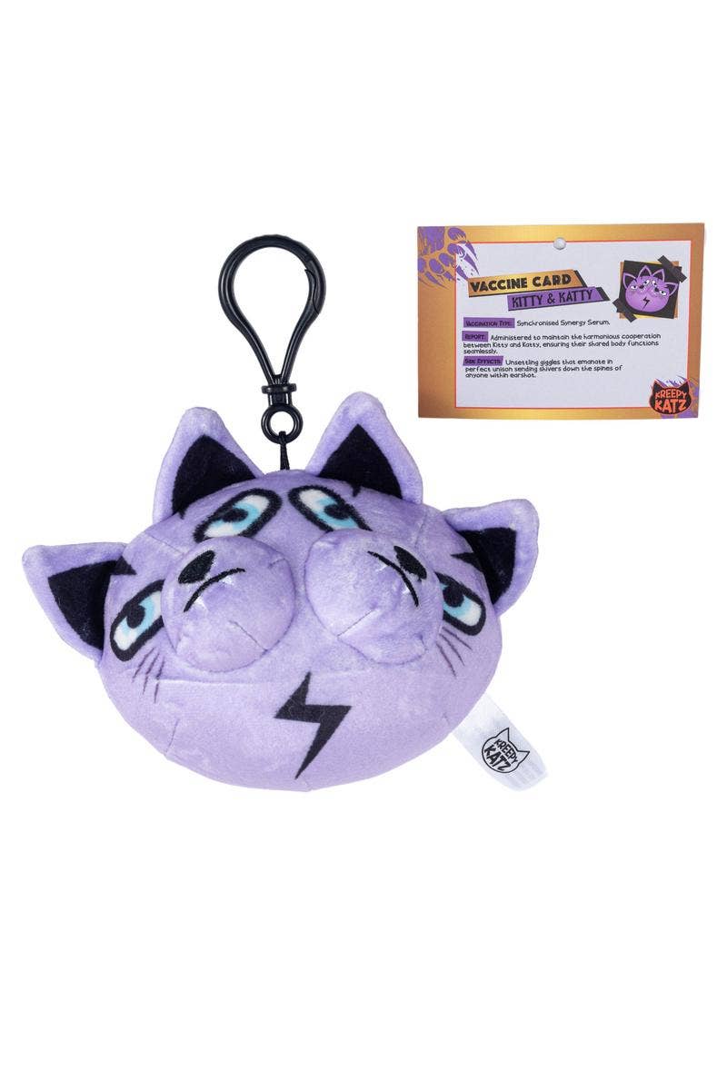 License 2 Play Toys - Wholesale Stuffed/Plush Toy - Kids & Baby - Kreepy Katz 4 Inch Clip-On Plush Blind Bags in 18pc Display6