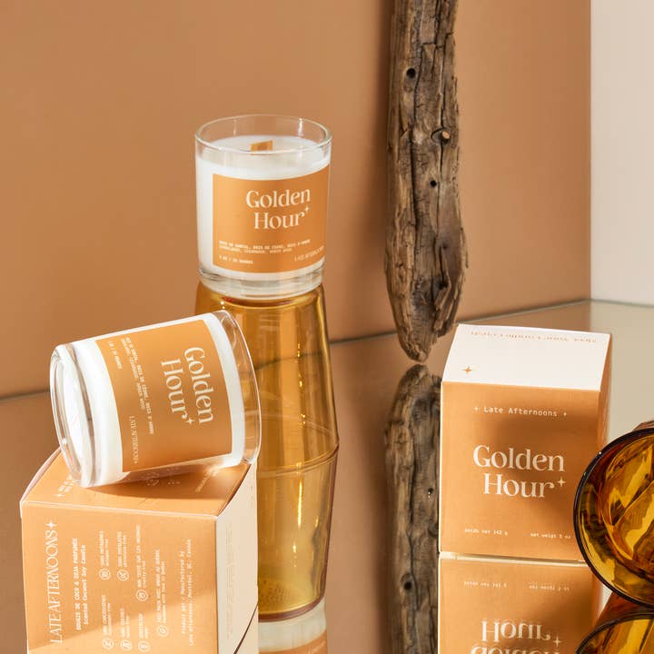 Late Afternoons - Vendita all'ingrosso Candele regalo - Golden Hour | Sandalo, legno di cedro, legno ambrato0