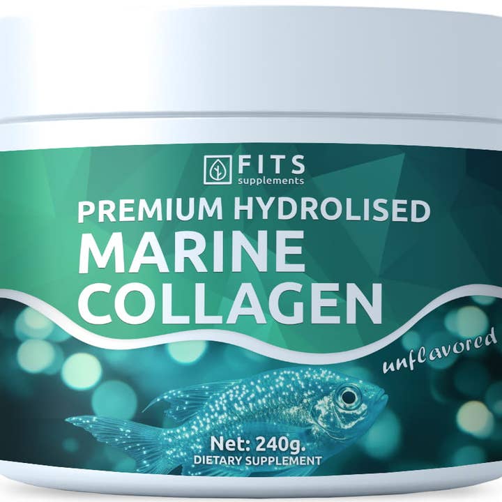 Premium Hydrolysiertes Marinekollagen-Pulver 240g für den Großhandel von FITS