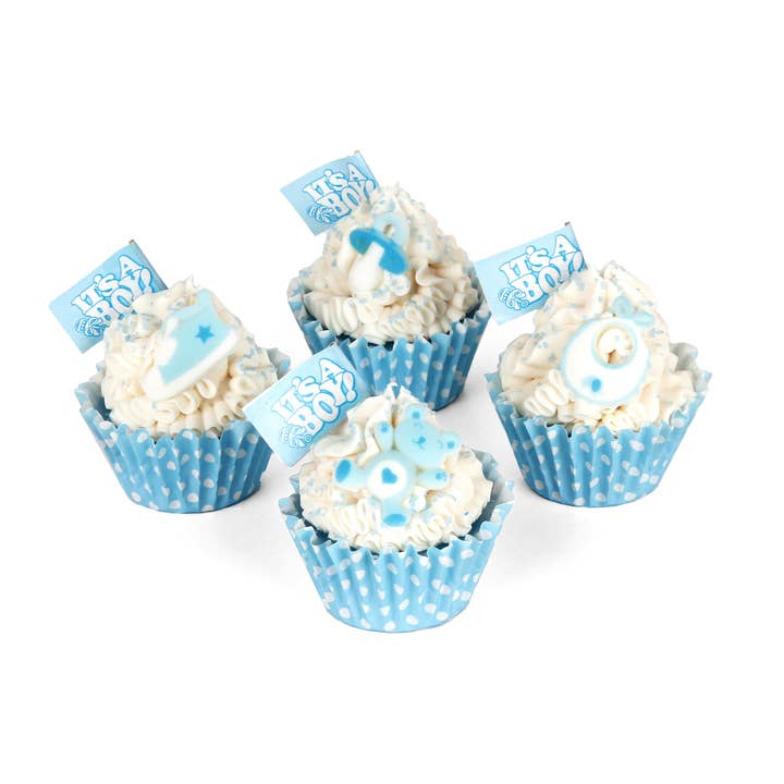 Handmade It's a Boy Cupcake Soap for wholesale by Olliepop