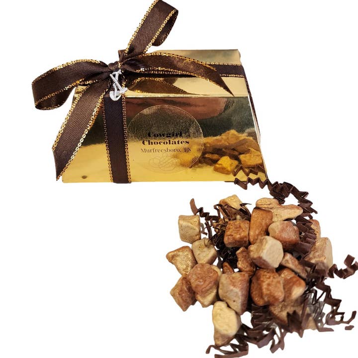 Cowgirl Chocolates - Wholesale Chocolate Box - Miners Gold Bar With Gold Chocolate Gold Nuggets5