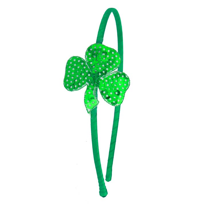 Paillet Shamrock Pandebånd for engroshandel hos Sparkle Sisters by Couture Clips