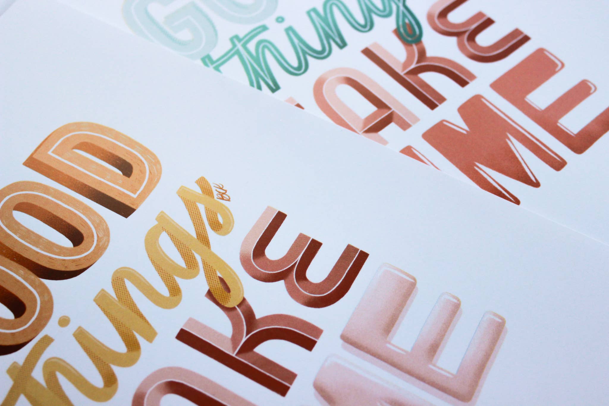 Betina C Koche - Wholesale Art Print - Art Print Good Things Take Time7