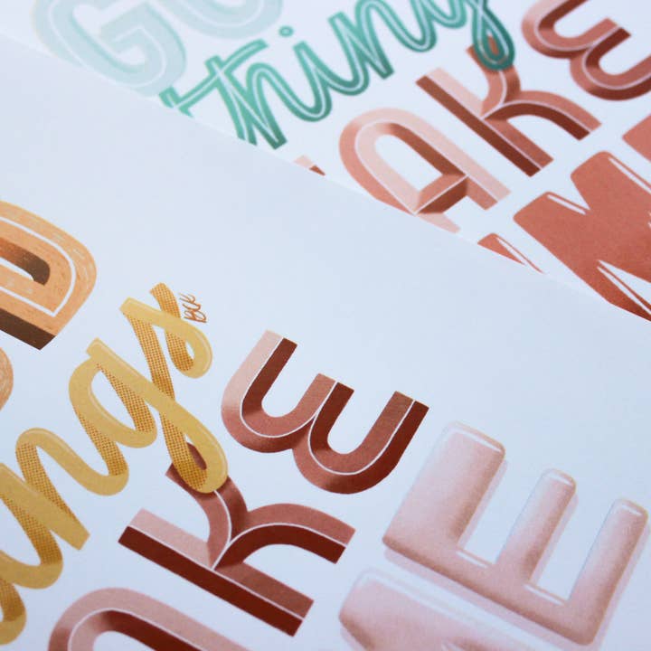 Betina C Koche - Wholesale Art Print - Art Print Good Things Take Time7