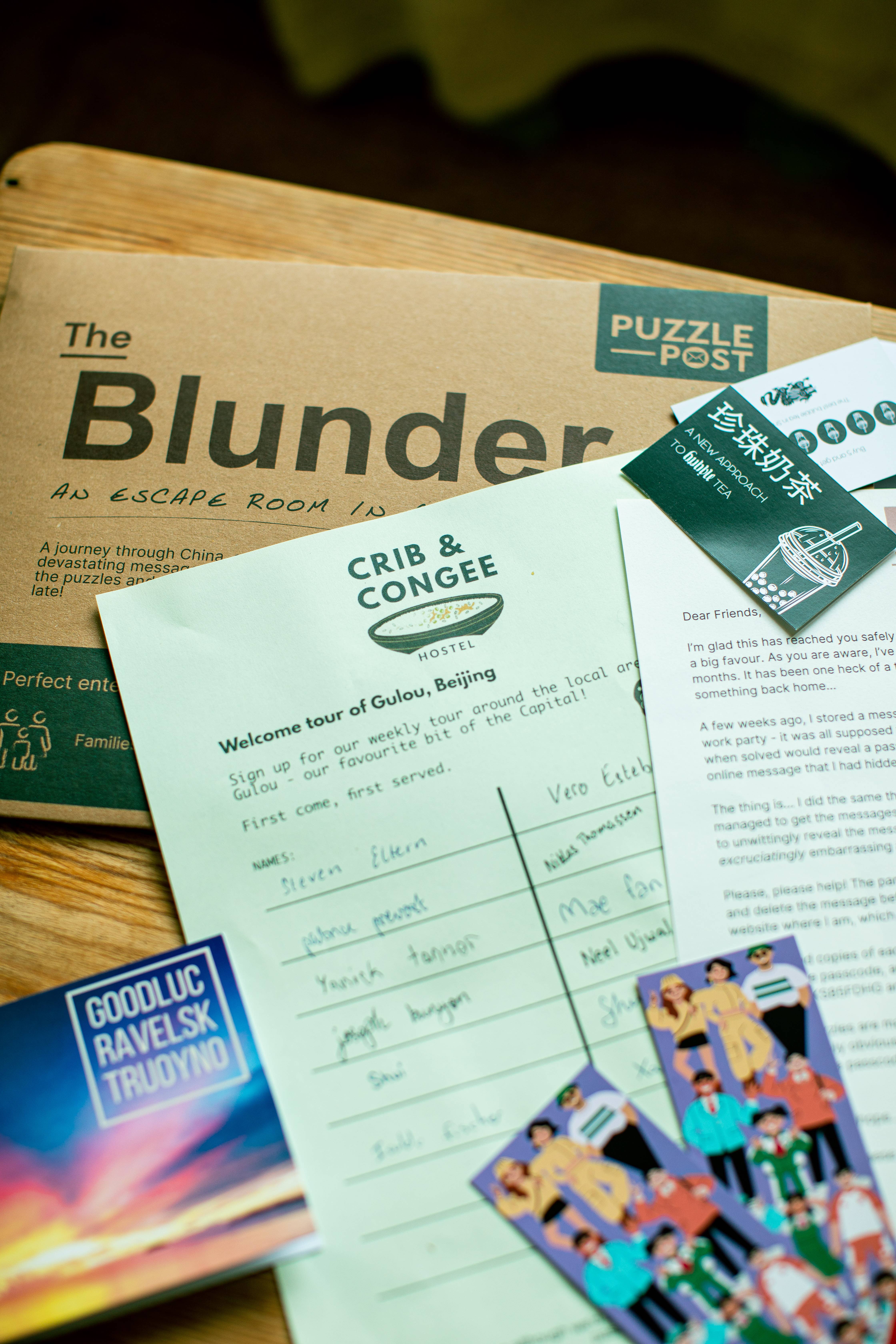 Puzzle Post Games - Wholesale Board Game - Escape Room | Puzzle Game | Board game | The Blunder 5