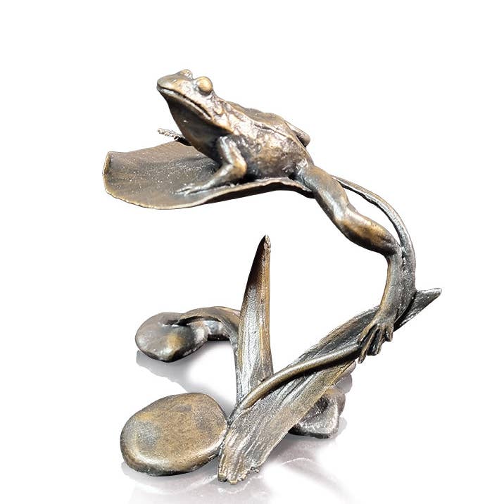 Frog on Lily Pad (1208) for wholesale by Richard Cooper Bronze