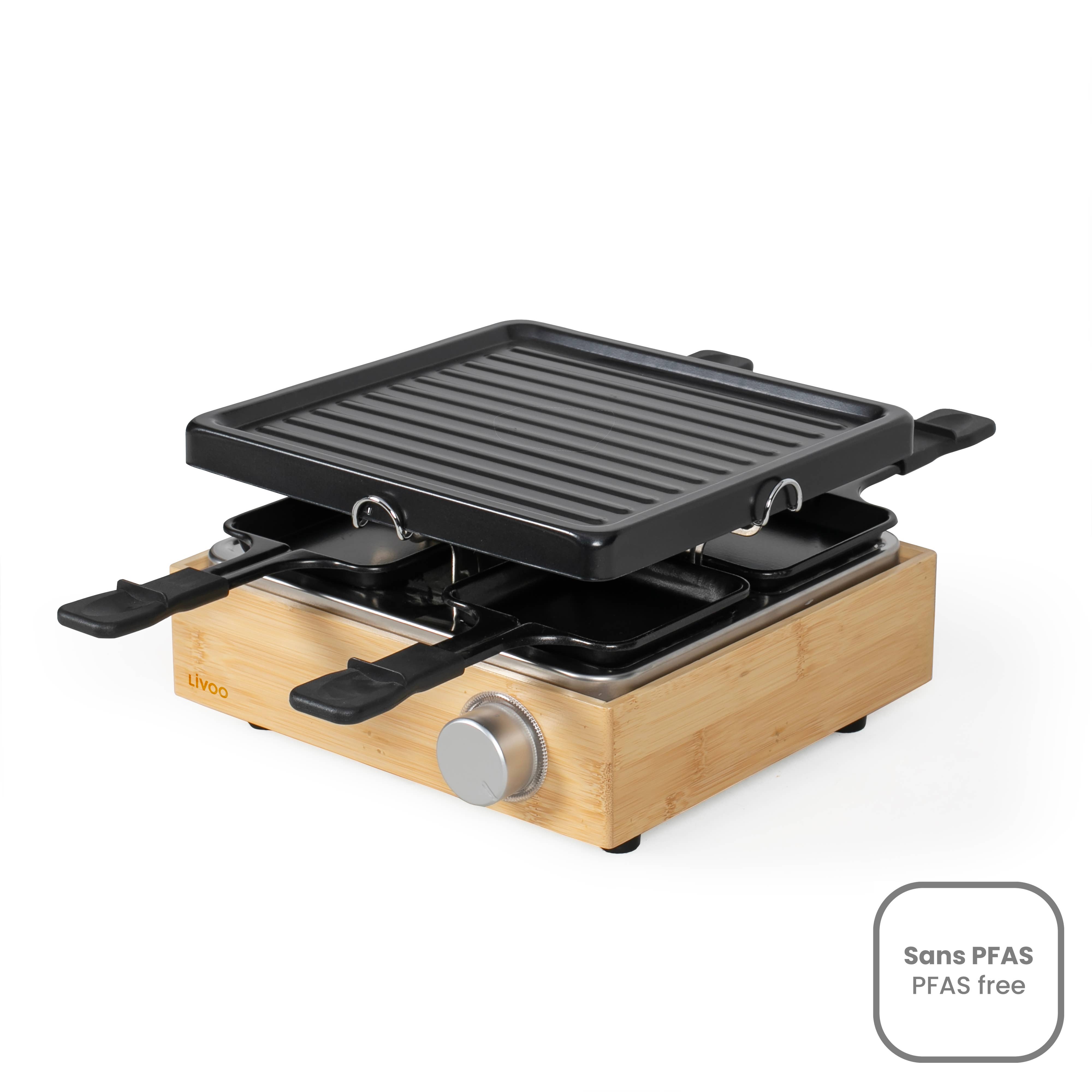 Livoo - Wholesale Kitchen Appliance - DOC311 - Raclette Grill for 4 People0
