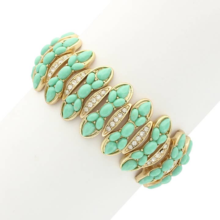 Beaded Stretch Bracelet for wholesale by Olivia Welles