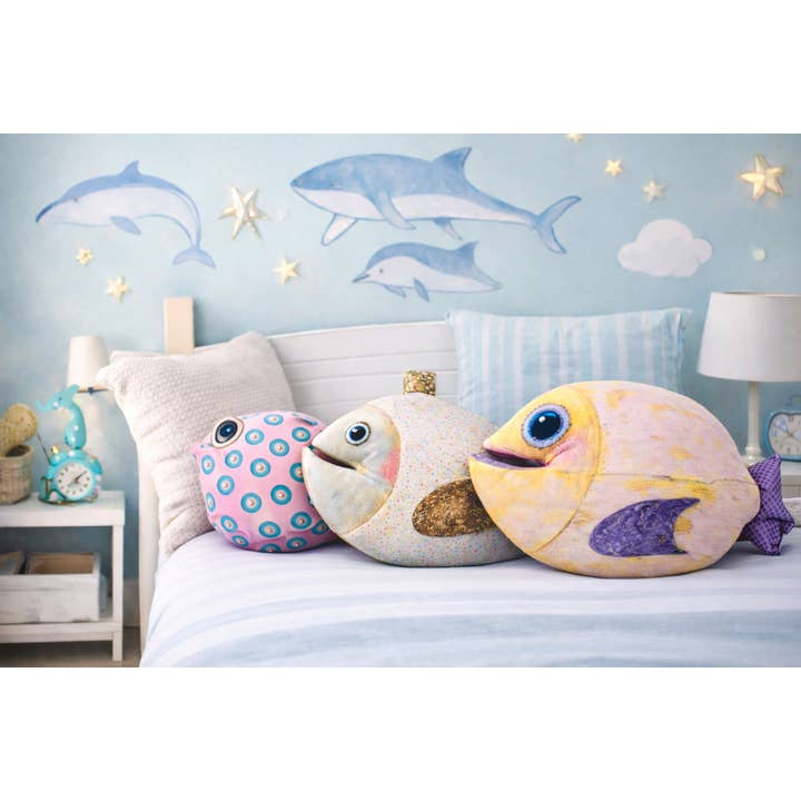 IPNG Design - Wholesale Throw/Decorative Pillow - Plush Fish-Shaped Decorative Pillow_Yellow4