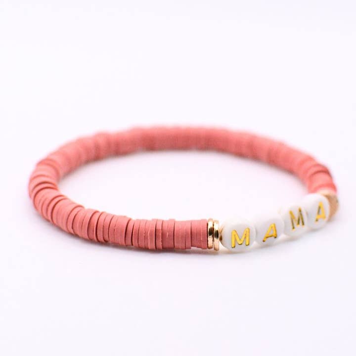 Two and Crew - Wholesale Beaded Bracelet - Inspirational Word Bead Bracelet – Believe, Peace, Mama