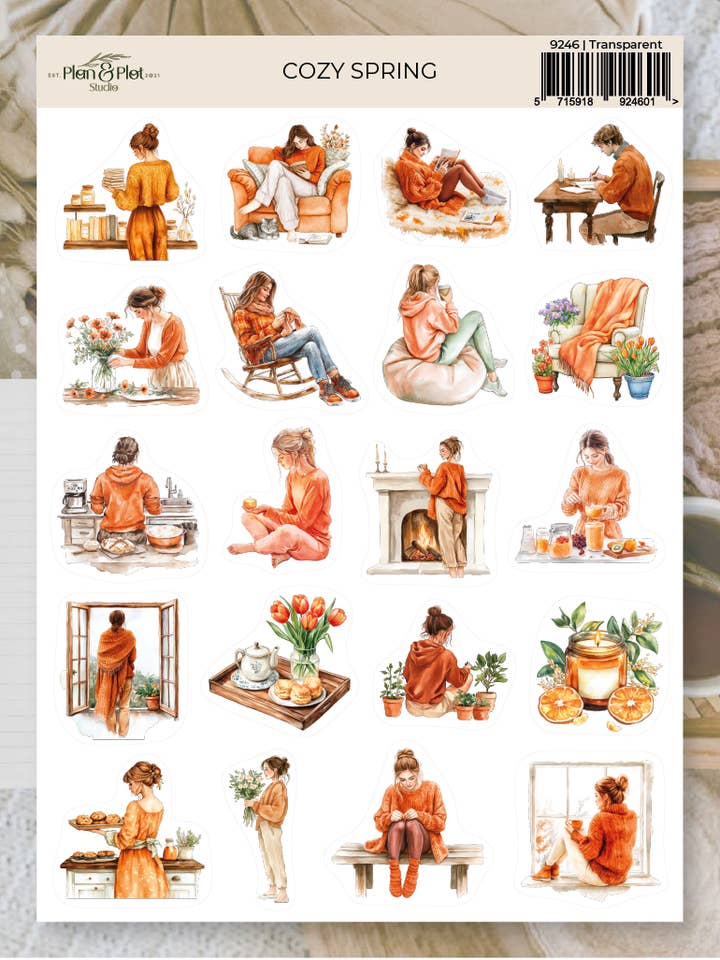 Mysig vår | Klistermärken för wholesale av Plan & Plot Studio