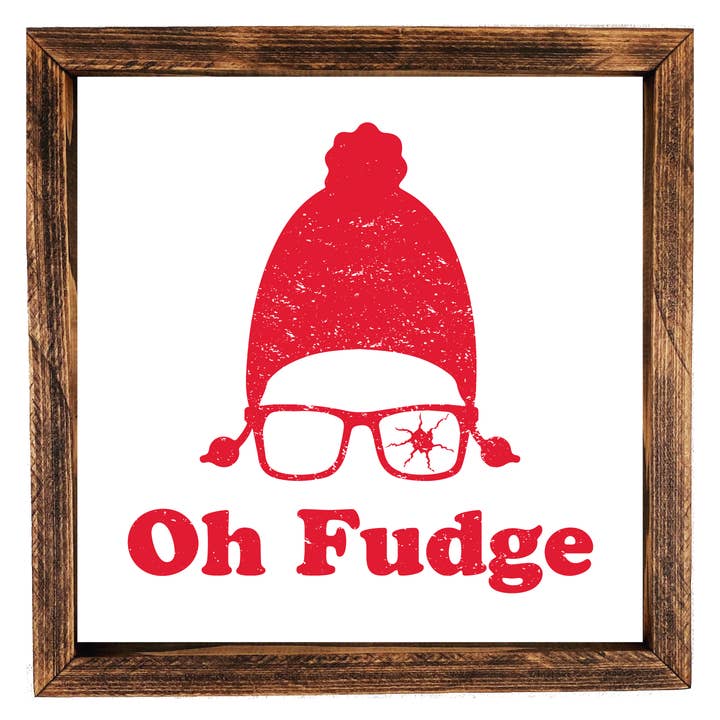 Oh Fudge Wood Sign for wholesale by Southern Mesa Trading Co.