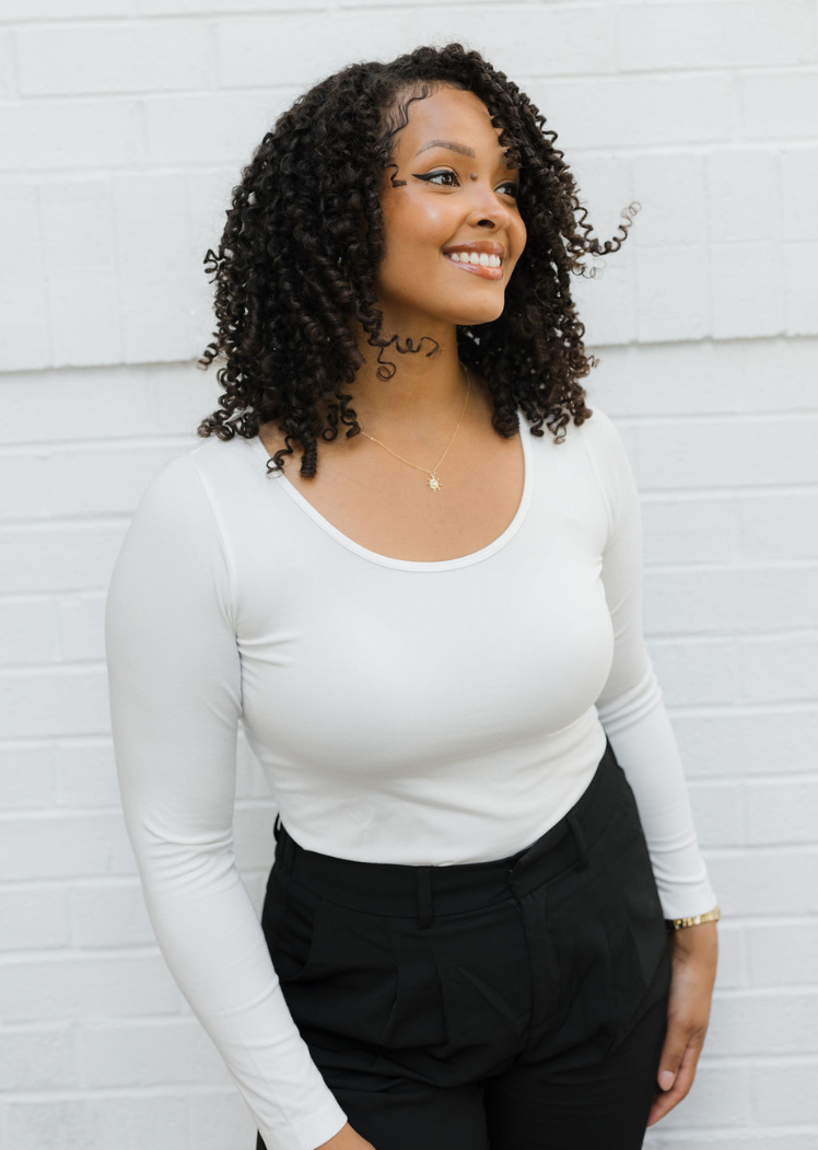 ELIETIAN - Vente Haut en maille – femme - Manches longues réversibles - Coupe incurvée6