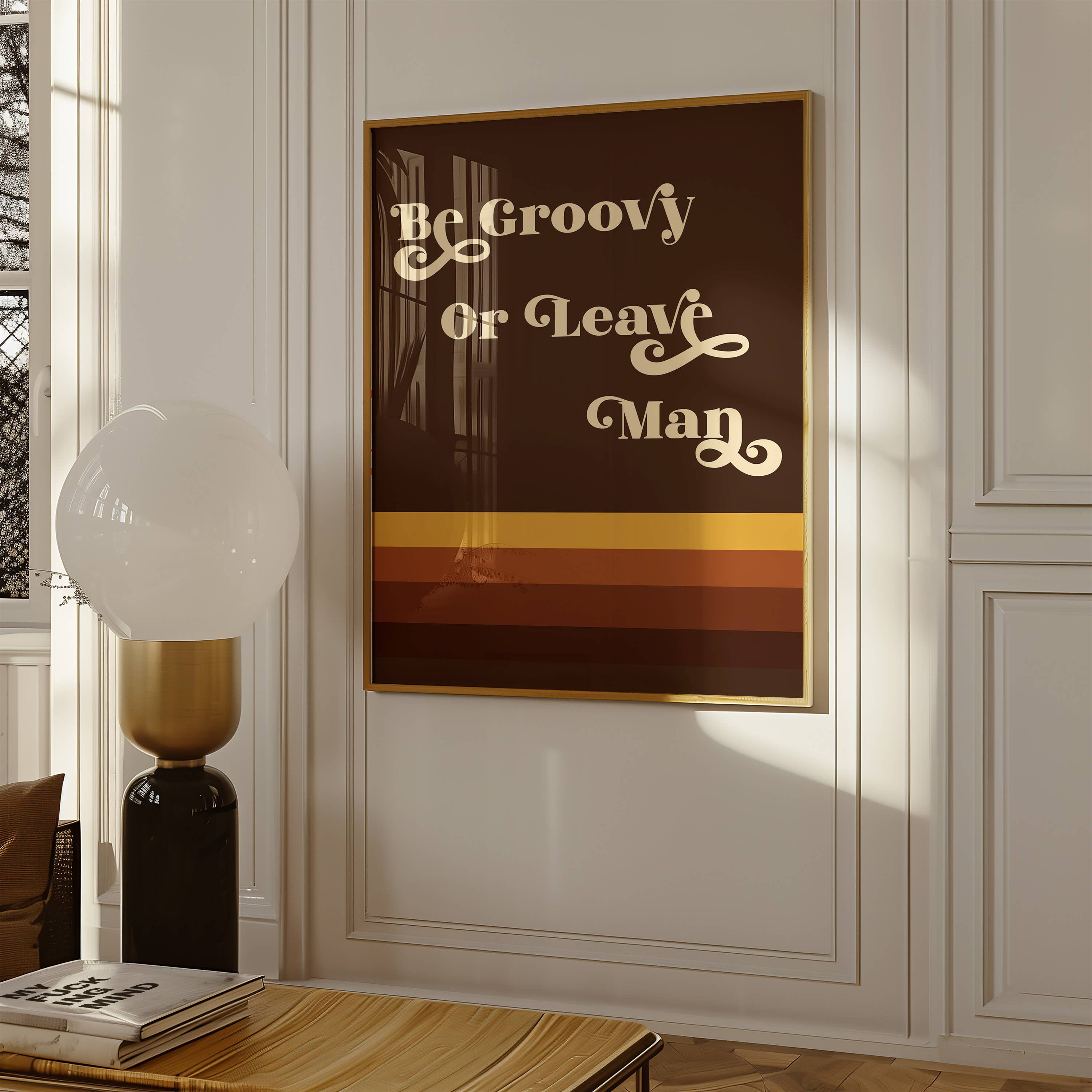 GiGi Thomas Designs - Wholesale Art Print - Be Groovy or Leave Man Print3