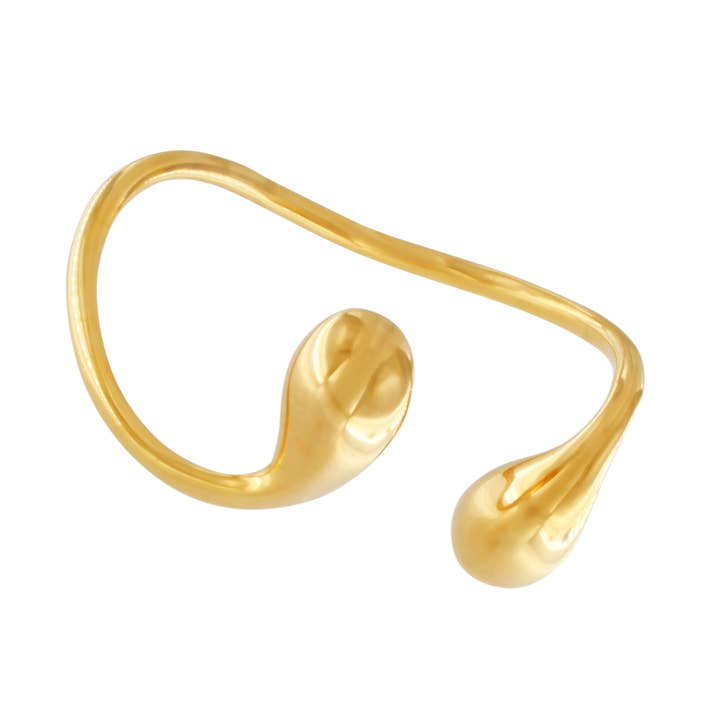 Passion Vattentät Drop Cuff Armband 18K Guldplätering för wholesale av Dansk Copenhagen