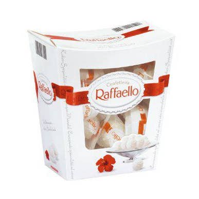 Raffaello Import Kokosnuss 15er Packung Weiße Schokolade Einzelbox für den Großhandel von Long Island Candy Factory
