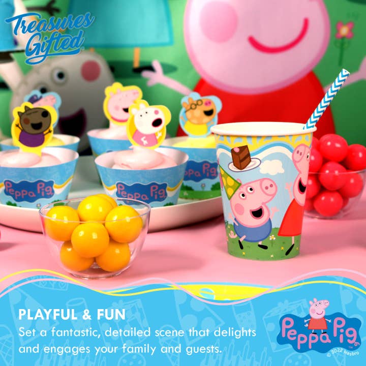 Treasures Gifted - Wholesale Disposable Cup - Peppa Pig Cups - 8pk - Peppa Pig Party Supplies