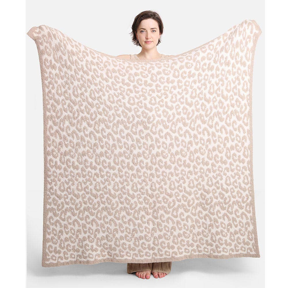 Sensibling Corp. - Vente Plaids - Plaid réversible à motif léopard6