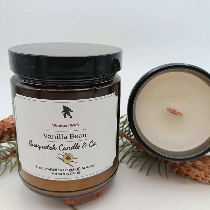 Sasquatch Candle Company - Wholesale Jar/Filled Candle - Vanilla Bean2