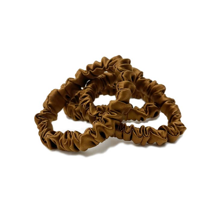 Copper Silk Hair Ties for wholesale by Krystell Barraza