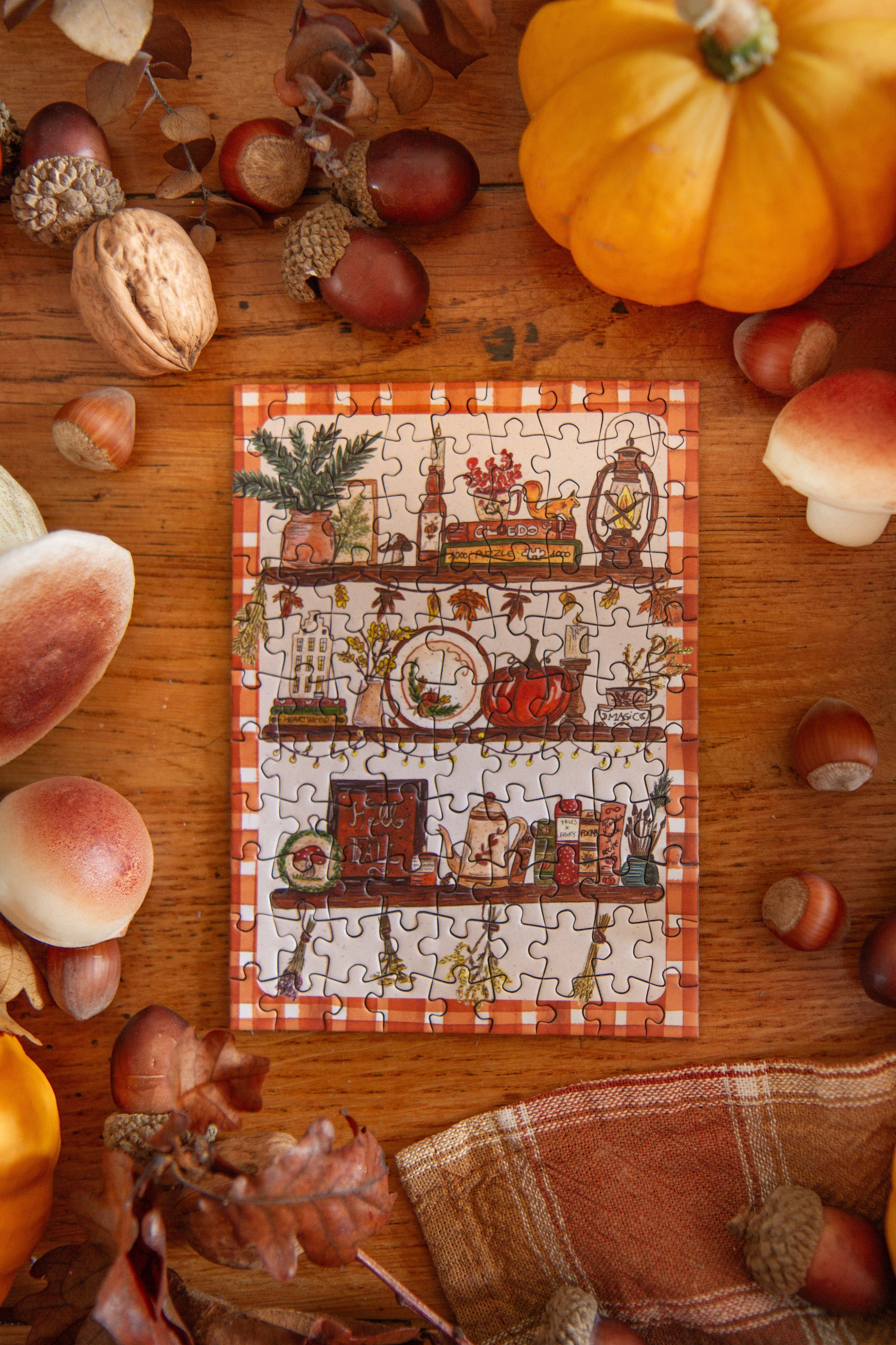 CAROFROMWOODLAND - Wholesale Puzzle - Adult - Mini Autumn Shelf Puzzle