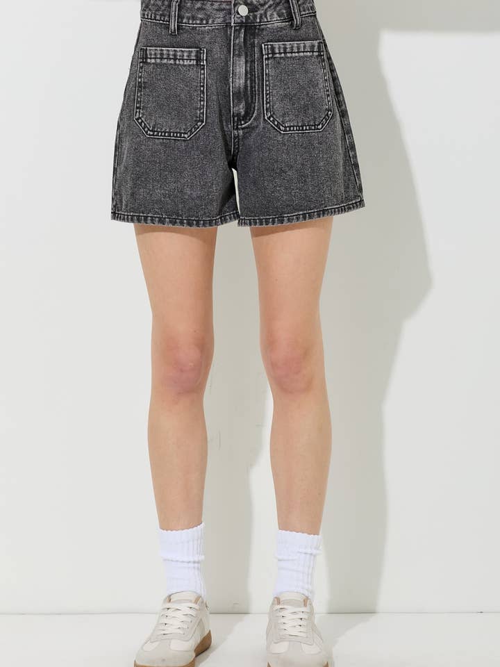WASHED DENIM SHORT for wholesale by Baevely by Wellmade USA