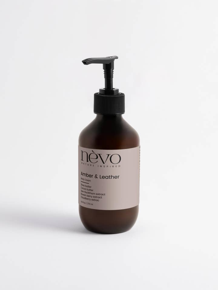 Amber & Leather Body Cream for wholesale by Nevo