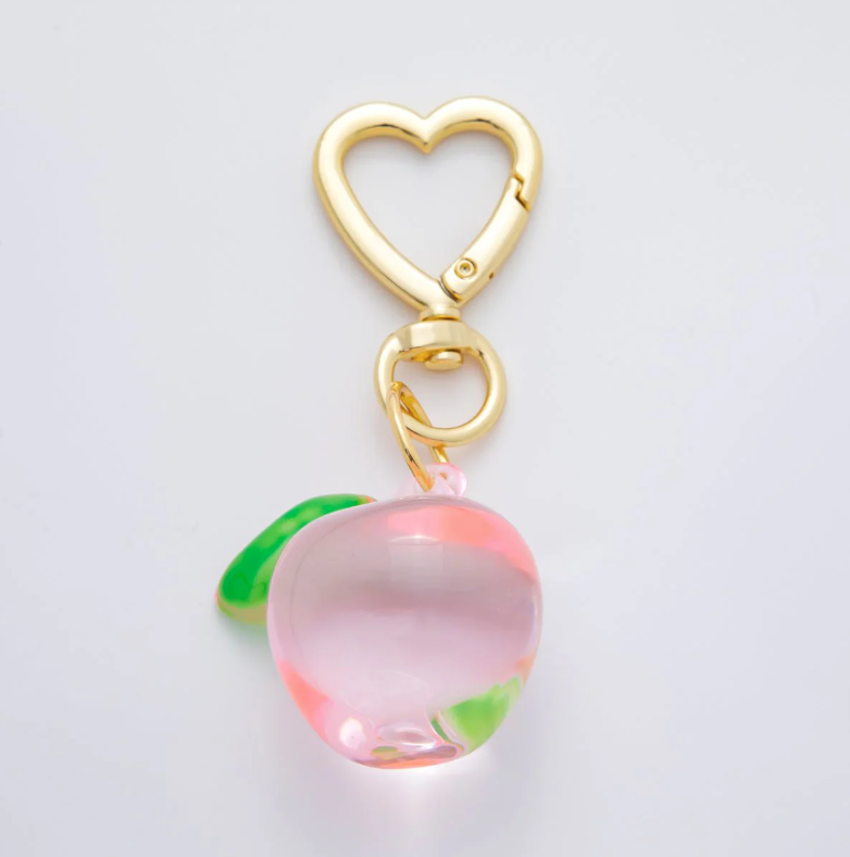 Simply Jewels - Wholesale Keychain - Women's - Apple Keychain Bag charm ✦ BC-21WB121 - BC-21WB1243