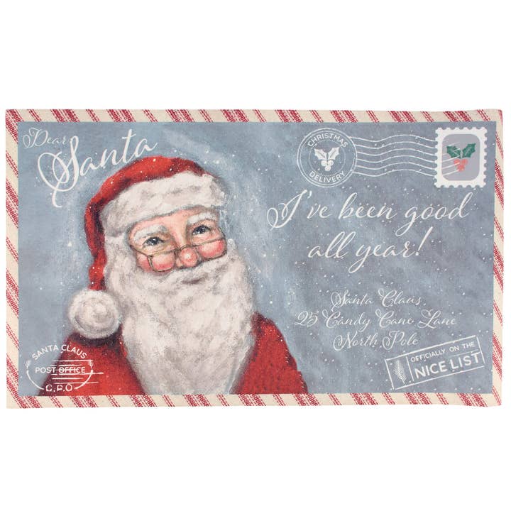 Primitives by Kathy - Wholesale Floor Mat - Dear Santa Postcard Rug