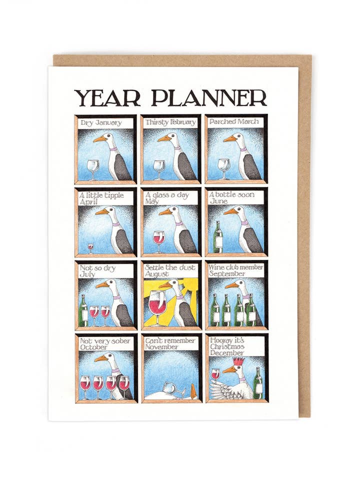 YEAR PLANNER for wholesale by Cath Tate Cards