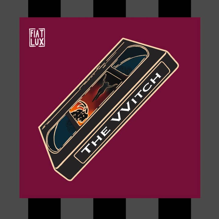 The Witch Horror Movie VHS Illustration Mini Print 4x4 for wholesale by Fiat Lux Illustration