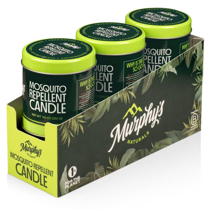 Murphy's Naturals - Wholesale Insect Repellent - Mosquito Repellent Candle (9oz) - Display of 6